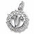 Initial V charm in Sterling Silver hide-image