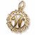 Initial W charm in Yellow Gold Plated hide-image