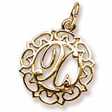 Initial X charm in Yellow Gold Plated hide-image
