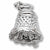 Bell charm in Sterling Silver hide-image