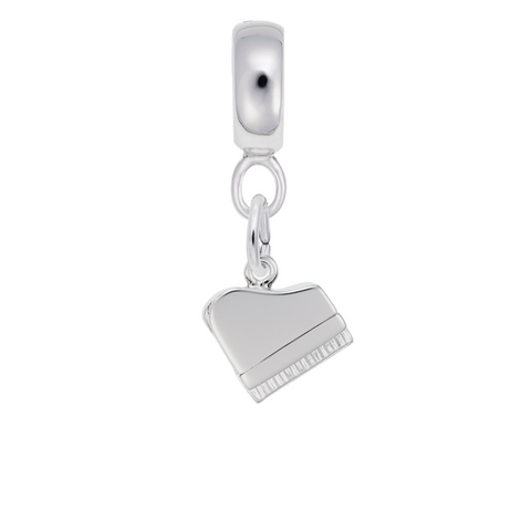 Piano Charm Dangle Bead In Sterling Silver