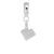 Piano charm dangle bead in Sterling Silver hide-image