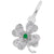 4 Leaf Clover Charm In Sterling Silver