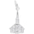 Church Charm In 14K White Gold