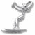 Water Skier charm in Sterling Silver hide-image