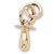 Pacifier charm in Yellow Gold Plated hide-image