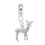 Elk charm dangle bead in Sterling Silver hide-image