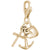 Faith,Hope,Charity Charm In Yellow Gold