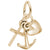 Faith,Hope,Charity Charm in Yellow Gold Plated