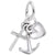 Faith,Hope,Charity Charm In 14K White Gold