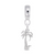 Palm Tree charm dangle bead in Sterling Silver hide-image