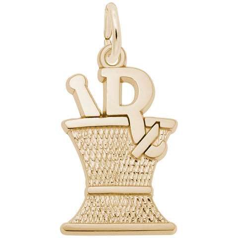 Pharmacy Charm in Yellow Gold Plated