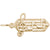 Music Staff Charm In Yellow Gold