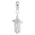 Music Staff Charm Dangle Bead In Sterling Silver