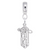 Music Staff charm dangle bead in Sterling Silver hide-image