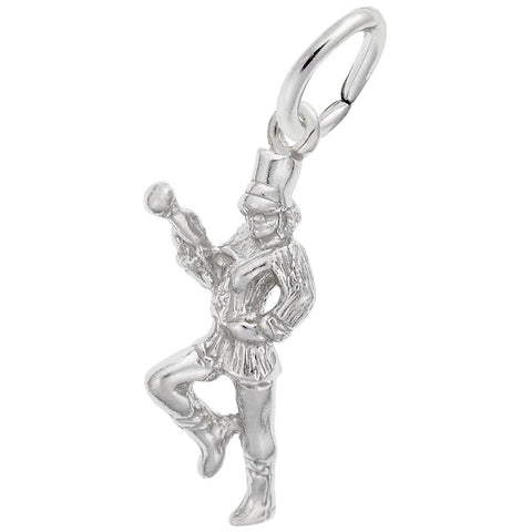 Majorette Charm In Sterling Silver