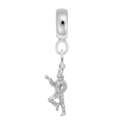 Majorette Charm Dangle Bead In Sterling Silver