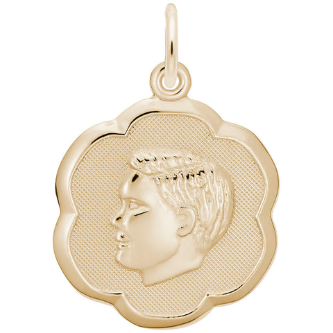 Boy Charm in Yellow Gold Plated