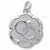 Wedding Rings Disc charm in 14K White Gold hide-image