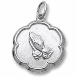 Praying Hands charm in Sterling Silver hide-image