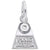 Panic Button Charm In Sterling Silver