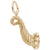 Horn Of Plenty Charm in Yellow Gold Plated