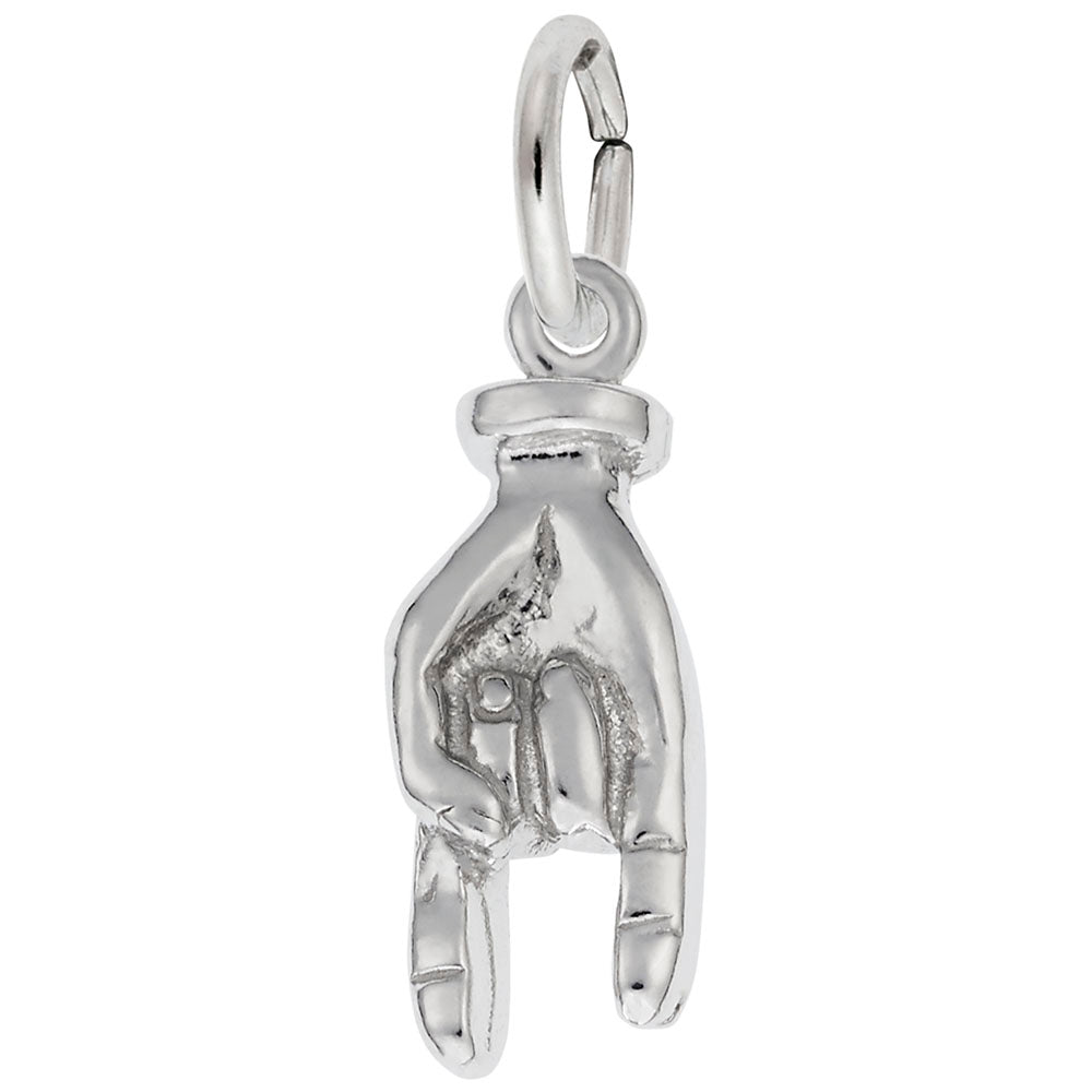 Unique Sterling Silver Charms | Silver Goodluck Hand Charm ...