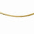 14K Yellow Gold Domed Omega, 18 inch x 4mm, Jewelry Chains and Necklace