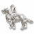 Gldn Retriever, Dog charm in 14K White Gold hide-image