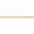 10K Yellow Gold Semi-Solid Curb Link Chain Bracelet