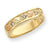 10k Tri-color Black Hills Gold Men's Diamond Wedding Band