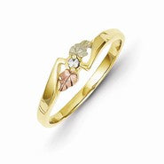 10k Black Hills Gold Diamond Accent Promise Ring