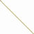 10K Yellow Gold Box Chain Anklet
