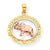 10k Gold Two-tone Elephant Charm hide-image