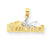 10k Yellow Gold & Rhodium #1 Cheerleader Charm hide-image