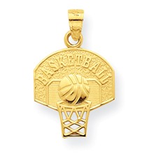 10k Yellow Gold Basketball Charm hide-image