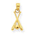 10k Yellow Gold Baseball w/Bats Charm hide-image