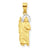 10k Yellow Gold & Rhodium Saint Jude Charm hide-image