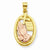 10k Gold Two-tone Praying Hands Pendant, Pendants for Necklace