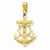 10k Yellow Gold Mariner Crucifix Pendant, Pendants for Necklace