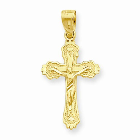 10k Yellow Gold Crucifix pendant, Pendants for Necklace