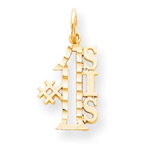 10k Yellow Gold #1 Sis Charm hide-image