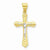 10k Yellow Gold & Rhodium Passion Crucifix pendant, Pendants for Necklace