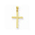 10k Yellow Gold Diamond-Cut Cross pendant, Delightful Pendants for Necklace