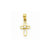 10k Yellow Gold Small CZ Cross pendant, Adorable Pendants for Necklace