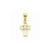 10k Yellow Gold Small CZ Cross pendant, Dazzling Pendants for Necklace