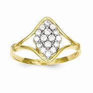 10k Yellow Gold CZ Ring