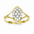 10k Yellow Gold CZ Ring