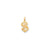Solid Polished Dollar Sign Charm in 10k Yellow Gold