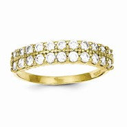 10k Yellow Gold Fancy CZ Ring